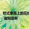 欧式家具上的花纹是什么 谁能说说欧式家具花纹寓意有什么 谁知道啊 欧式家具上的花纹是什么 谁能说说欧式家具花纹寓意有什么 谁知道啊