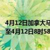 4月12日加拿大马尼托巴省疫情最新消息-截至马尼托巴省截至4月12日8时58分(北京时间）疫情数据统计
