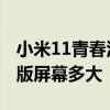 小米11青春活力版后屏材质 小米11青春活力版屏幕多大 