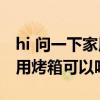 hi 问一下家用烤箱什么牌子好呢 推荐几款家用烤箱可以吗