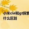 小米civi和gt探索版买哪个 小米Civi和真我GT大师探索版有什么区别 
