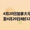 4月20日加拿大马尼托巴省疫情最新消息-截至马尼托巴省截至4月20日8时32分(北京时间）疫情数据统计