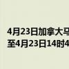 4月23日加拿大马尼托巴省疫情最新消息-截至马尼托巴省截至4月23日14时41分(北京时间）疫情数据统计