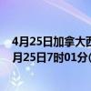 4月25日加拿大西北地区疫情最新消息-截至西北地区截至4月25日7时01分(北京时间）疫情数据统计