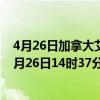 4月26日加拿大艾伯塔省疫情最新消息-截至艾伯塔省截至4月26日14时37分(北京时间）疫情数据统计