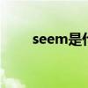 seem是什么意思 seem词性是什么
