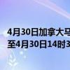 4月30日加拿大马尼托巴省疫情最新消息-截至马尼托巴省截至4月30日14时37分(北京时间）疫情数据统计