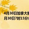 4月30日加拿大撤回人员疫情最新消息-截至撤回人员截至4月30日7时15分(北京时间）疫情数据统计