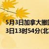 5月3日加拿大撤回人员疫情最新消息-截至撤回人员截至5月3日13时54分(北京时间）疫情数据统计