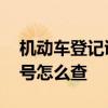 机动车登记证书编号是什么 车辆登记证书编号怎么查