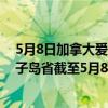 5月8日加拿大爱德华王子岛省疫情最新消息-截至爱德华王子岛省截至5月8日7时14分(北京时间）疫情数据统计