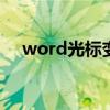 word光标变粗 word光标怎么调节大小