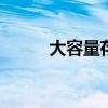 大容量存储 大容量存储用什么好