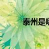 泰州是哪里的 江苏省泰州市概况