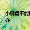 小键盘不能用 键盘右侧的小键盘失灵了怎么办