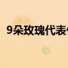 9朵玫瑰代表什么？ 九朵玫瑰代表什么意思
