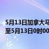 5月13日加拿大马尼托巴省疫情最新消息-截至马尼托巴省截至5月13日0时00分(北京时间）疫情数据统计