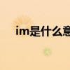 im是什么意思 它是怎么运行和工作的？