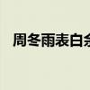 周冬雨表白余文乐 周冬雨含泪表白余文乐