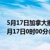 5月17日加拿大撤回人员疫情最新消息-截至撤回人员截至5月17日0时00分(北京时间）疫情数据统计