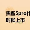 黑鲨5pro什么时候正式发售 黑鲨5Pro什么时候上市 