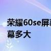 荣耀60se屏幕和荣耀60pro屏幕 荣耀60se屏幕多大 