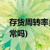 存货周转率多少合适(存货周转率为100多正常吗)