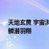天地玄黄 宇宙洪荒全文 天地玄黄，宇宙洪荒。海咸河淡，鳞潜羽翔