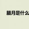 腊月是什么星座 十二星座腊月是什么座
