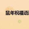 鼠年祝福语顺口溜 2020鼠年祝福顺口溜