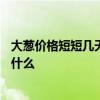 大葱价格短短几天翻了一倍——昆明大葱疯狂涨价的原因是什么