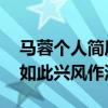 马蓉个人简历 马蓉一位名不见经传的女子却如此兴风作浪