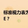 标准视力表为什么用e 为什么标准视力表要用E？