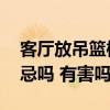 客厅放吊篮椅风水 吊篮卧室里摆放有风水禁忌吗 有害吗 