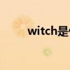 witch是什么意思(witch怎么造句)