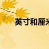 英寸和厘米的换算 屏幕尺寸在线计算