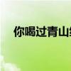 你喝过青山绿水，青山绿水茶的功效吗？