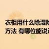 衣柜用什么除湿除虫最安全 问一下布衣柜除湿除菌有什么好方法 有哪位能说说看 