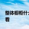 整体橱柜什么样的好 谁清楚什么样的橱柜好看 