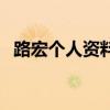 路宏个人资料（关于路宏个人资料的介绍）
