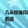 几朵玫瑰花的含义！ 不同朵数玫瑰代表不同的话
