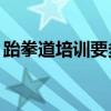 跆拳道培训要多少钱(少儿跆拳道价格表)优质