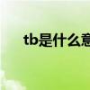 tb是什么意思(饭圈用语tb是什么意思)