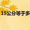15公分等于多少厘米(135公分是多少米)优质