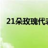 21朵玫瑰代表什么 二十一朵红玫瑰的花语
