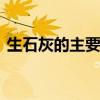 生石灰的主要成分 电解饱和食盐水的化学式 生石灰的主要成分 电解饱和食盐水的化学式