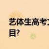 艺体生高考文化 高考艺术生要考哪些文化科目? 艺体生高考文化 高考艺术生要考哪些文化科目?