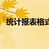 统计报表格式（关于统计报表格式的介绍）