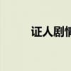 证人剧情（关于证人剧情的介绍）