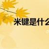 米键是什么（关于米键是什么的介绍）